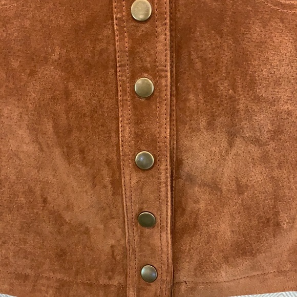 Anthropologie leather skirt size 2 - Picture 9 of 11